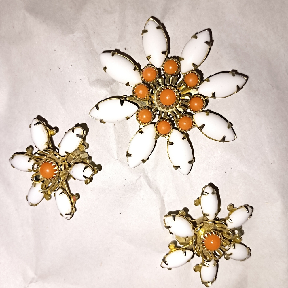 Vintage Julian Brooch & Earrings set.